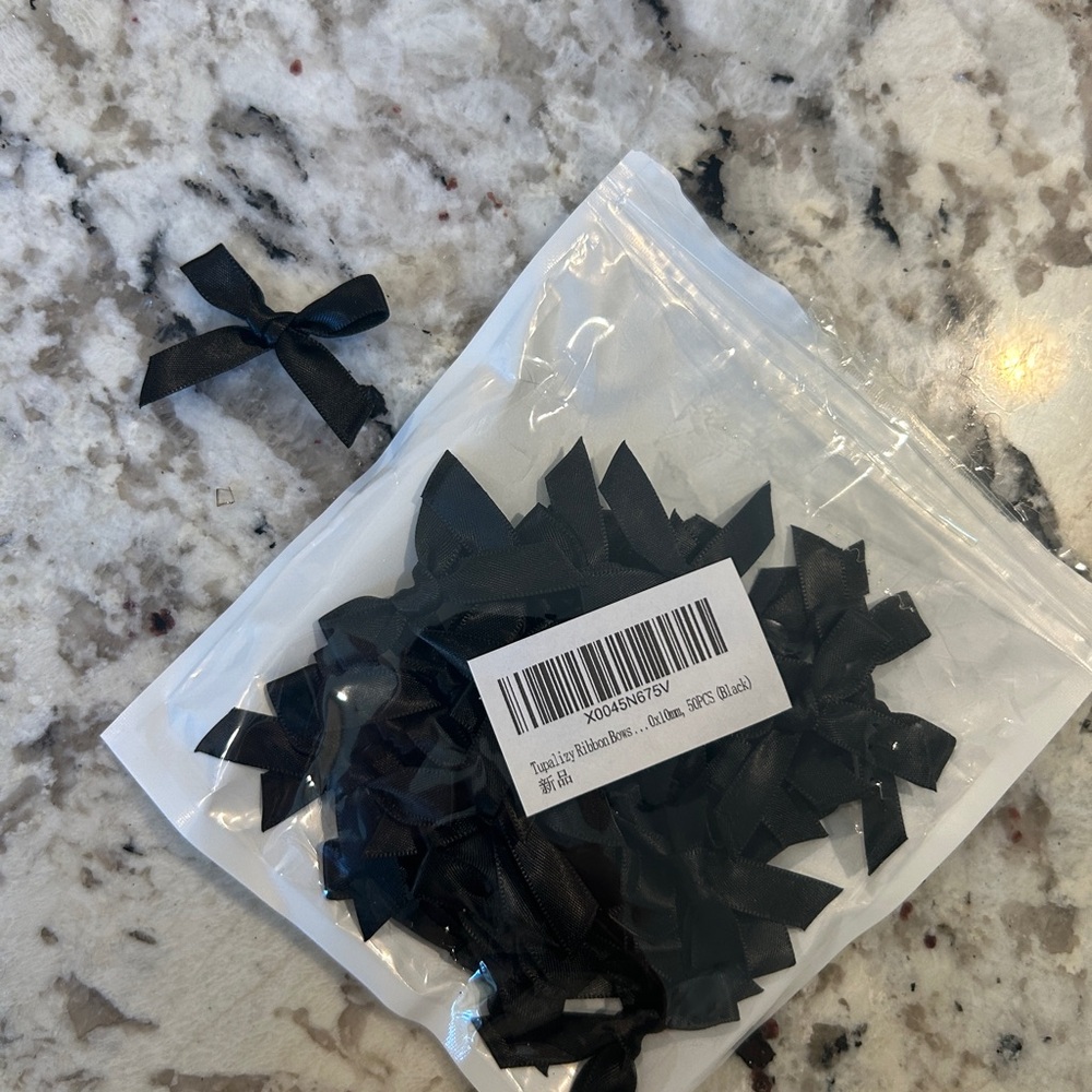 Black Ribbon Bows